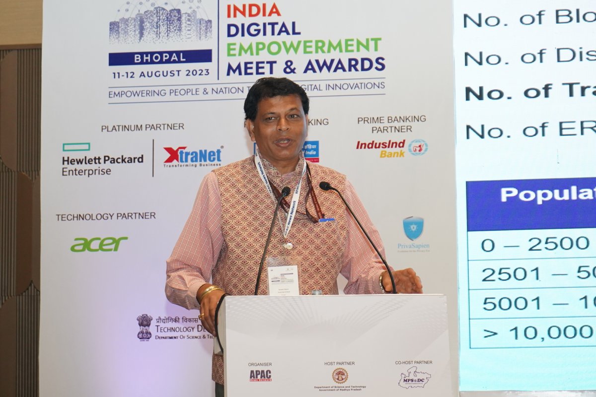Apacnewsnetwork's tweet photo. Special Presentations followed by Panel Discussion on Embracing Emerging Technologies, Ensuring Effective Governance: The Best Practices at the 4th ‘APAC IDEM &amp; Awards-MP’ held on 11 Aug'23 (Day 1) in Bhopal.
#IDEM #IDEMMP #APACGovernance #APACMPIDEM
@DstRajasthan @sumnesh_joshi https://t.co/oc5O26nK08
