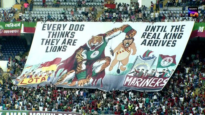 kimskris's tweet photo. Indiske tifoer 23/24 tråd 🧵
Mohun Bagan. https://t.co/gGJDu8xT2K