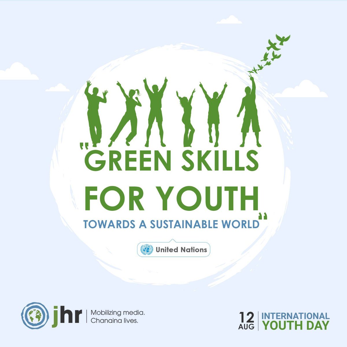 Green skills for youth towards a sustainable world.(UN)
#internationalyouthday #sustainableworld💚 #jhr #youth #environment #greenskills