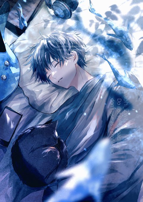 「closed eyes pillow」 illustration images(Latest)｜21pages