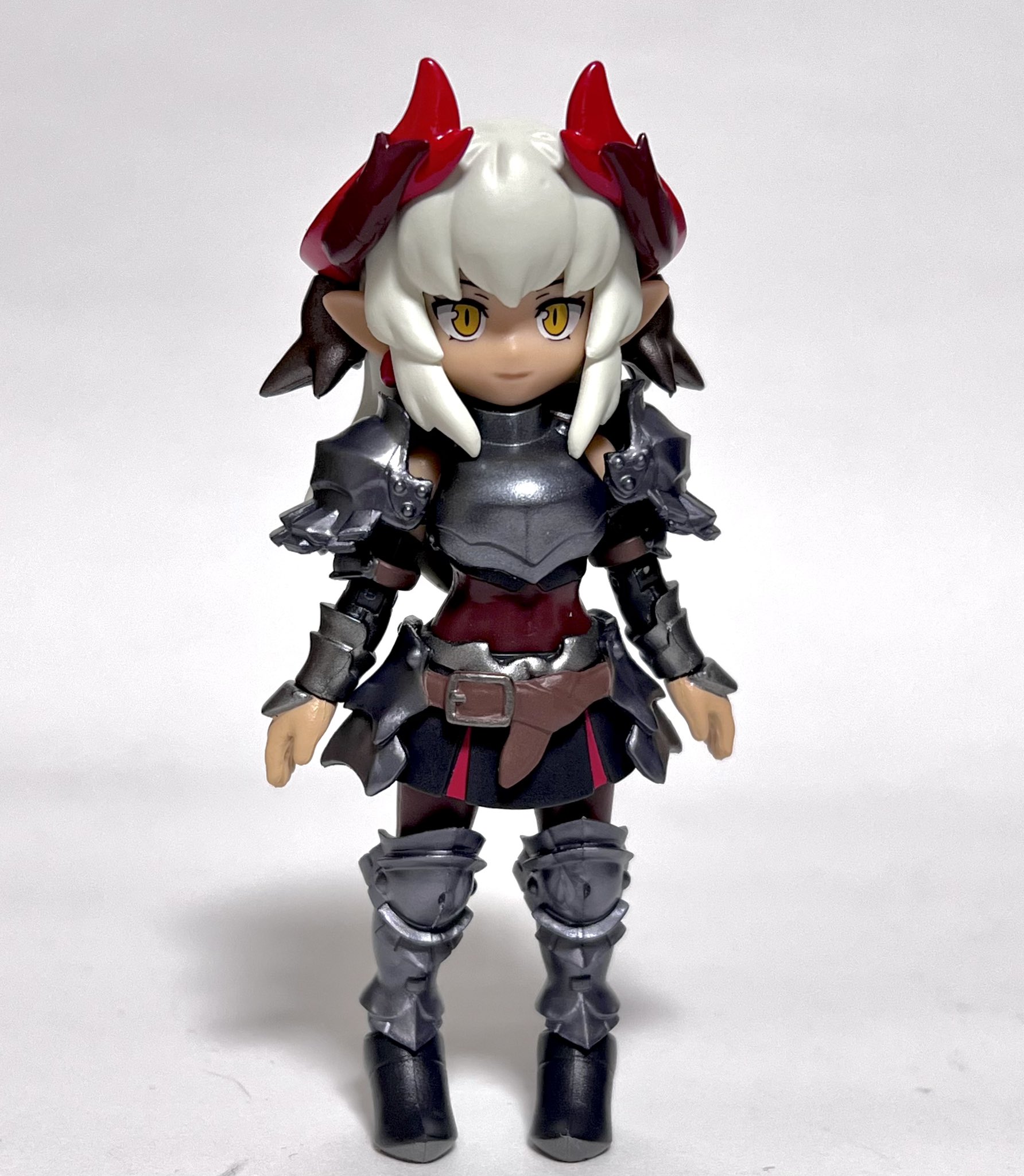 ガシャポンクエスト　獣人の国ポタル　女騎士　獣人の男の子　隕鉄の鎧　皮のベルト ガシャポンクエスト3弾 獣人の国ポタル編# 鎧＆ベルトセット