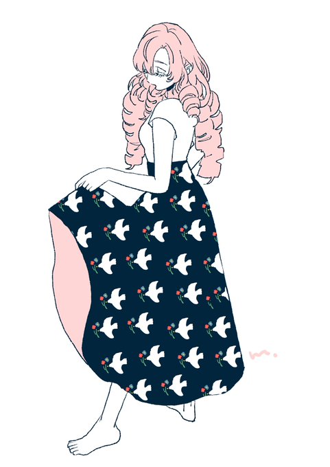 「print skirt」 illustration images(Latest｜RT&Fav:50)