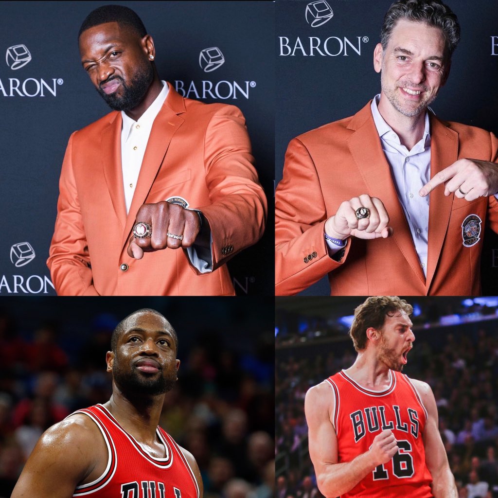 DieHard_Chicago's tweet photo. Congratulations to Dwyane Wade &amp; Pau Gasol for making the Hall of Fame‼️

Despite joining Chicago at the age of 34, Pau Gasol was still a 2x #NBA All-Star with the #Bulls.

Dwyane Wade had a chance to finally live out his childhood dream of playing for his hometown team. https://t.co/IA2vMoeWyC