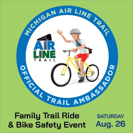 NEW EVENT!
Learn about how the road crossing signals on the Air Line work, then enjoy some time on the trail, returning for cider &amp; donuts afterwards. Event is FREE, but registration is required: 

miairlinetrail.com/safety-event