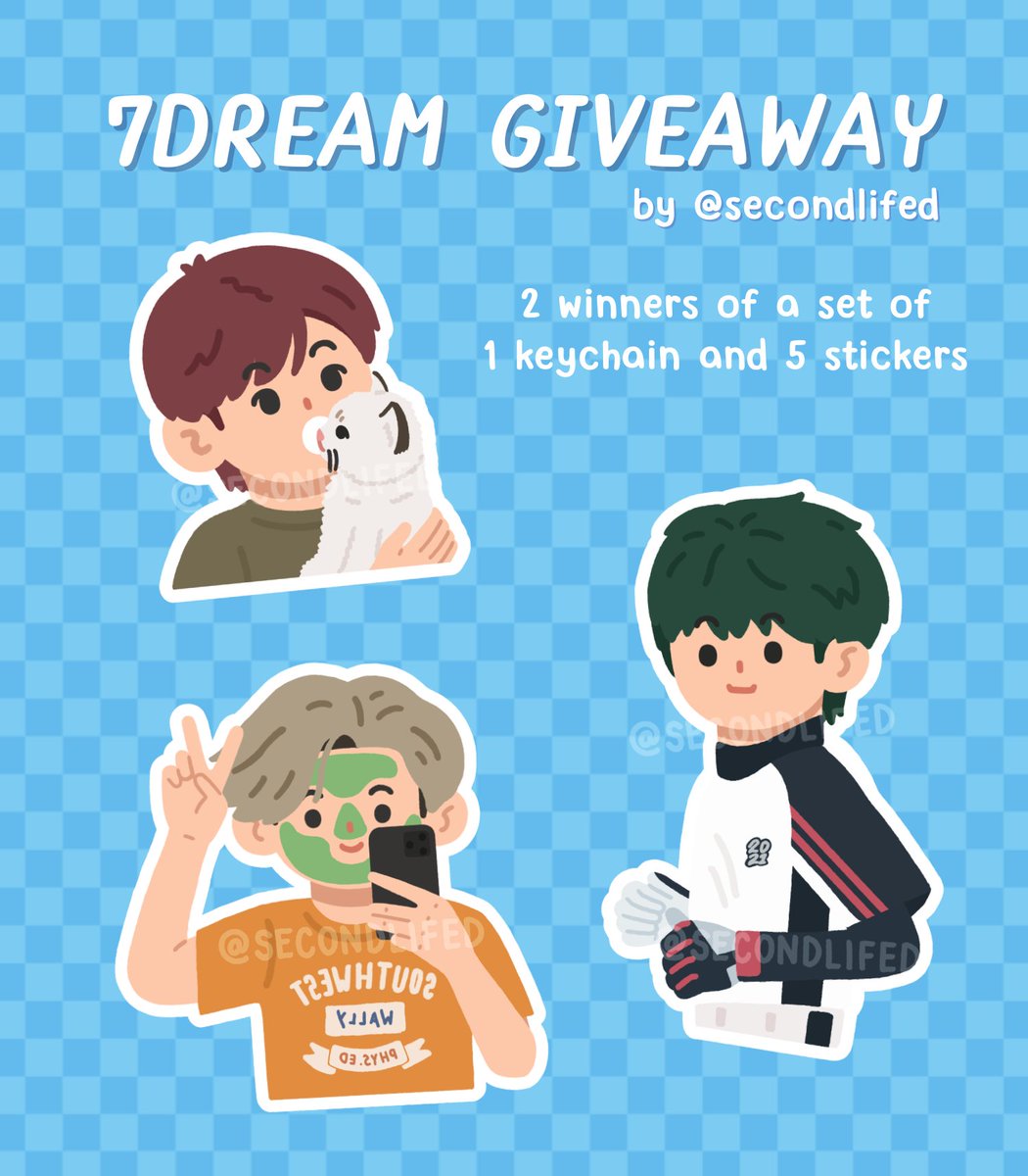 secondlifed's tweet photo. ★ 7DREAM GIVEAWAY ★ 
2 winners of keychain and stickers!

— like and retweet this post
— must be following
— bonus: reply with your fave nct dream b-side  

ends on aug 14. goodluck! ☻ https://t.co/xHComkTHY9