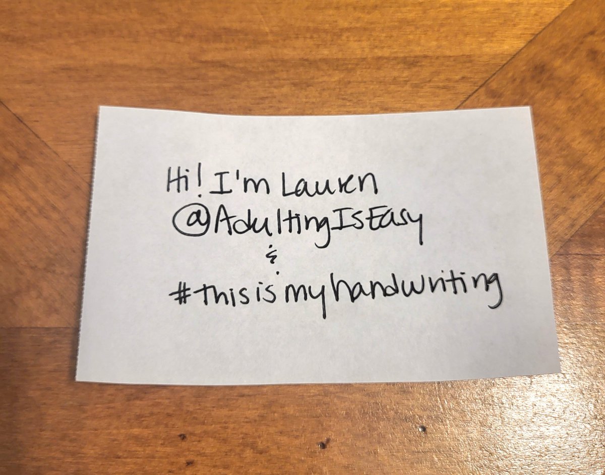 AdultingIsEasy's tweet photo. Hey! #thisismyhandwriting
Let's see yours 👀
👇 https://t.co/aYoZcp89NP