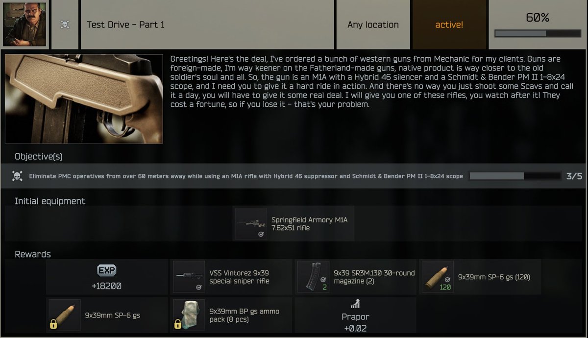 LogicaISoIution's tweet image. #EscapeFromTarkov **TEST DRIVE - NO THERMAL**

Test Drive - Part 1 no longer requires use of a REAP-IR. 

You must now use the Schmidt &amp;amp; Bender 1-8x scope. 

Credit to @Trey24k for the screenshot~