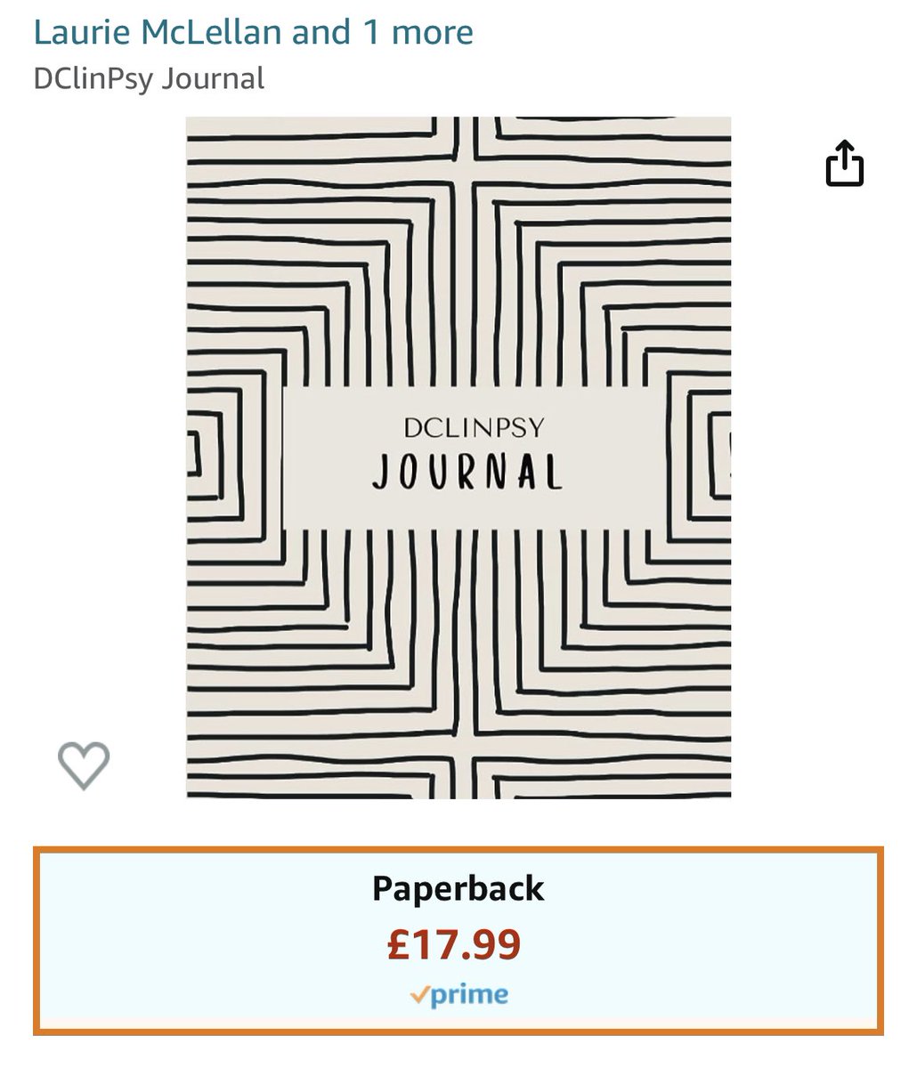 The #DClinPsy Journal is live on <a href="/AmazonUK/">Amazon.co.uk</a> 🎉 Let me and <a href="/ellensallis/">Ellen Sallis</a> know you think if you decide to order it! amzn.eu/d/d1AXgSV
