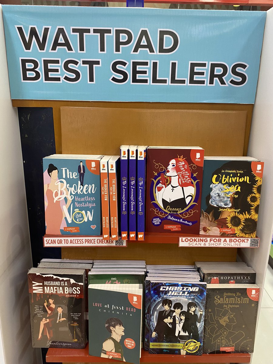 Clytemnestraly's tweet photo. look what i found in NBS! ☃️❄️

congrats ate @heartlessN_wp being one of the wattpad best seller! always proud of you. so pretty talaga ng cover ng TBV! can’t wait sa part 2 🤍

📍District mall, Imus Cavite https://t.co/BDzW8vRQMd