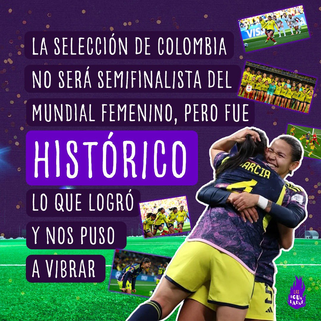 LasIgualadas's tweet photo. La selección de Colombia quedó eliminada del Mundial de Australia y Nueva Zelanda contra Inglaterra. Pero hoy les decimos a nuestras jugadoras: ¡GRACIAS! https://t.co/cAzlaCcPHZ
