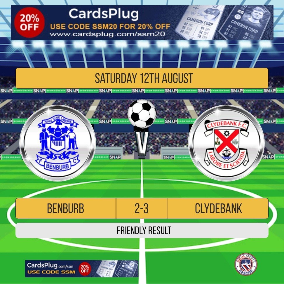 2007s travelled to Govan this morning to play Benburb u18s. A high quality, high tempo game that was excellent preparation for competitive kick-off next week.

Goals
Alan
Louis
Max

All the best to Benburb for the season ahead.