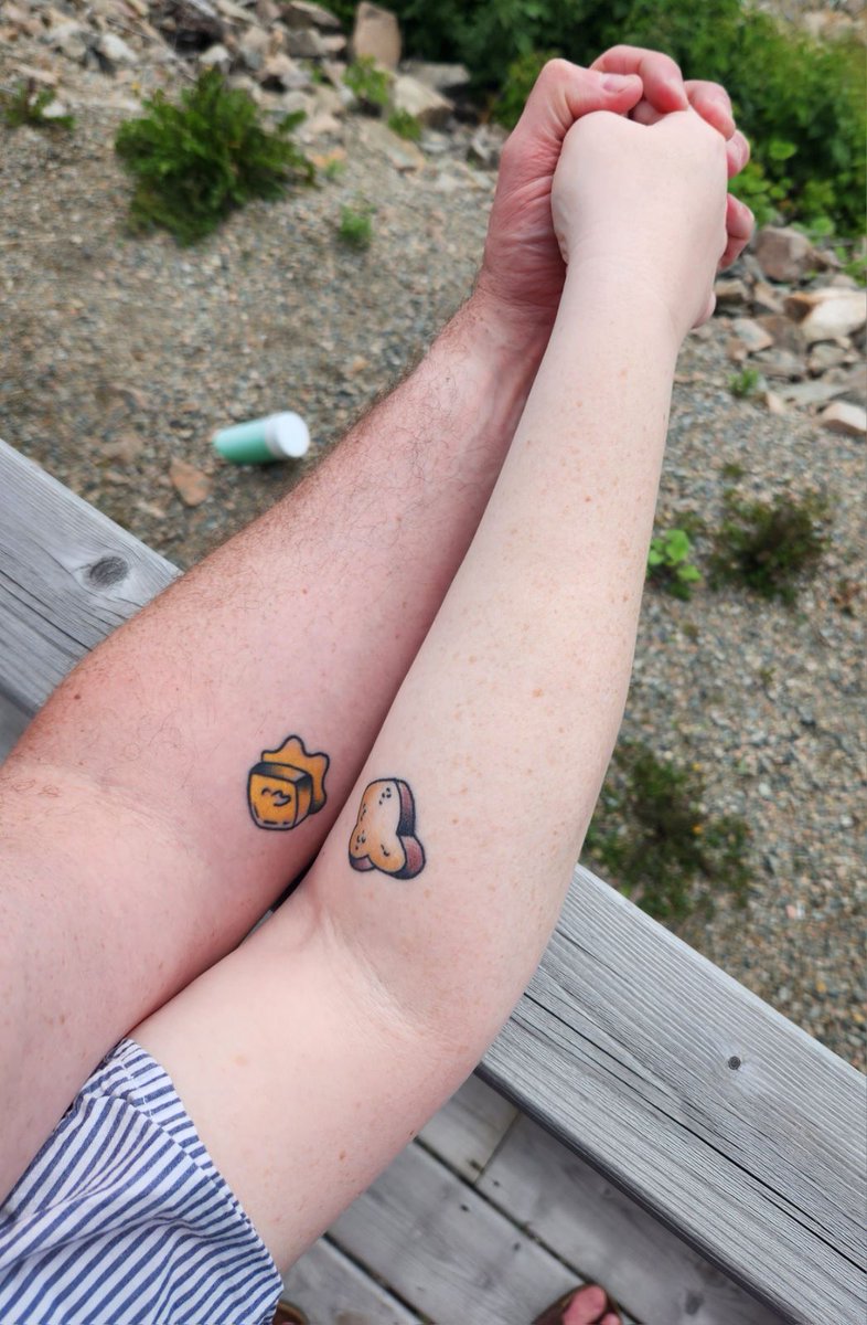 In April, <a href="/MedusaBeth/">Robyn</a> and I celebrated our 20 year anniversary with very on-brand companion tattoos. 😍