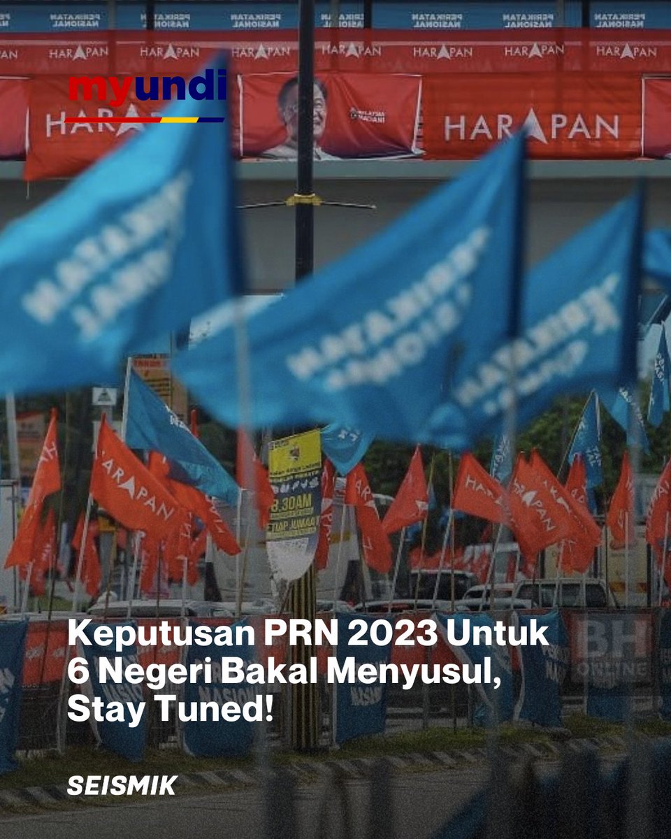 Ikuti kami untuk update keputusan PRN 2023! 

#saysseismik #KuasaRakyat #PRN2023 #PRNSelangor #kelantan #negerisembilan #pulaupinang #terengganu #kedah