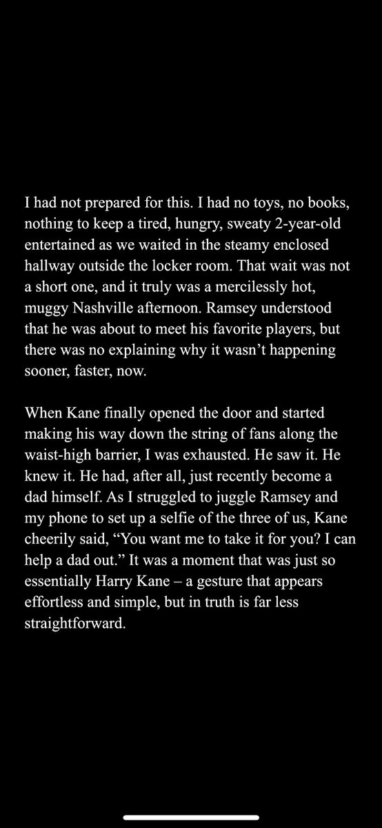 tim_vacek's tweet photo. I needed to write something about Kane for my own sake, and it was just as therapeutic as I’d hoped.

If you believe in the romance of sport, I hope it’s a good read.

#COYS

(1/2) https://t.co/u8de2YSPaQ