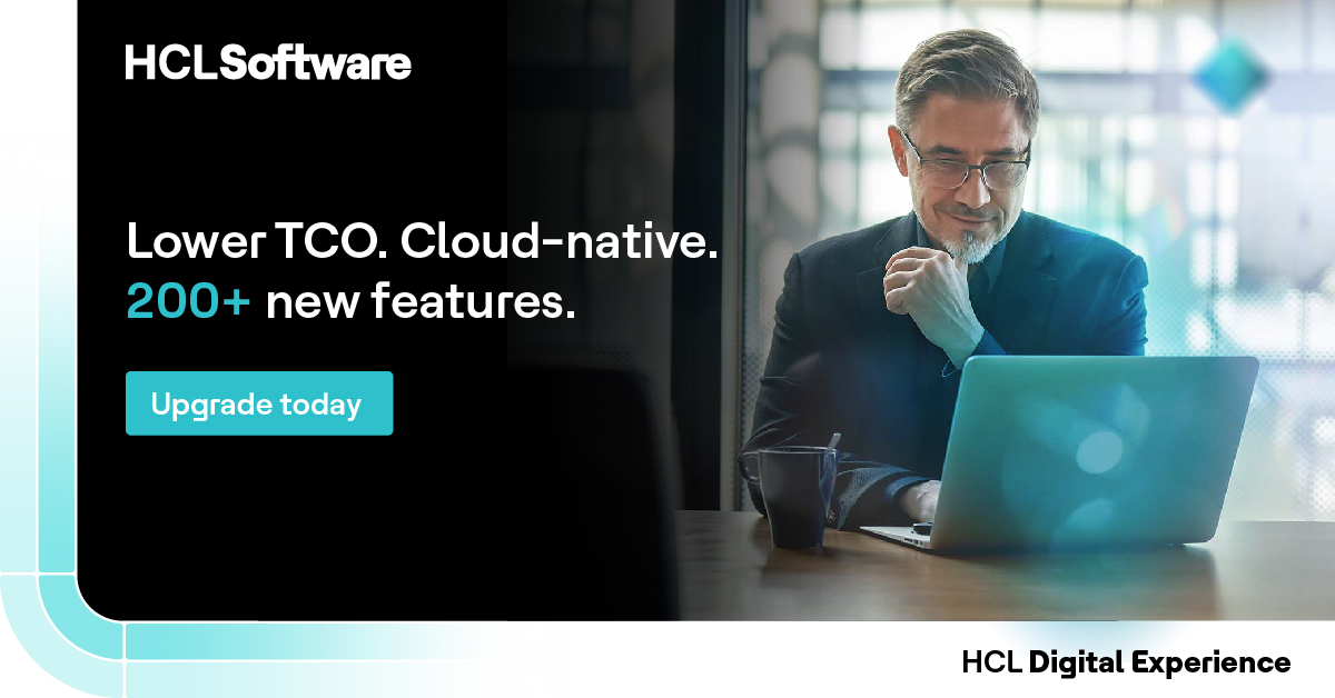 HCL Digital Solutions (@hcldigital) on Twitter photo Your business is due for an upgrade! ๐ง Lower TCO, greater composability, security, and cloud-native. 
HCL DX 9.5 delivers all of this on top of a simple and painless upgrade process. 
Upgrade today: hclsw.co/5t5u5b Your business is due for an upgrade! ๐ง Lower TCO, greater composability, security, and cloud-native. 
HCL DX 9.5 delivers all of this on top of a simple and painless upgrade process. 
Upgrade today: hclsw.co/5t5u5b