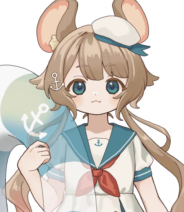 夏休みの課題あまりにも多いので 課題で描いたねずみちゃんの顔でも見てみんな落ち着いて……ふぅ……かわいい……