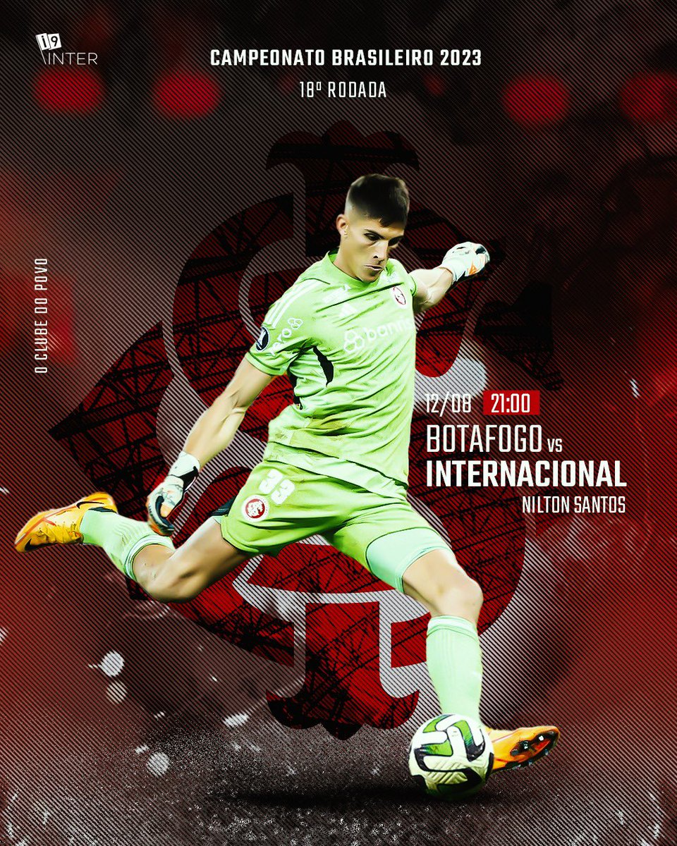 InoveInter's tweet image. Hoje é dia de Inter!
Agora nosso desafio é pelo Brasileirão. Vamos em busca da vitória no Rio de Janeiro, colorado!

⚽️ Botafogo x @scinternacional
🏟️ Nilton Santos / 21h
🏆 Brasileirão • 19ª rodada 
📺 @canalpremiere 

#diadeInter #vamoInter #Inter #brasileirao