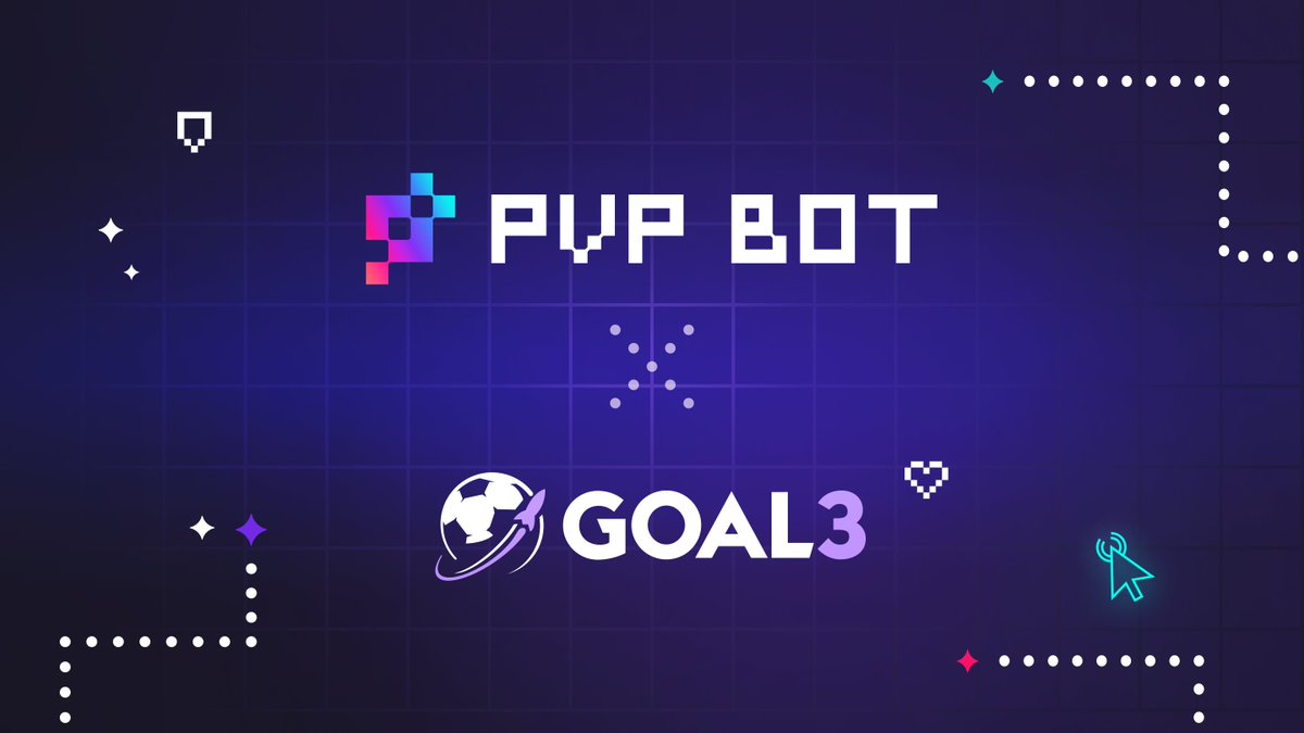 PVPBot👾 (@pvpbot_io) on Twitter photo 🎮Partnership Announcement: @Goal3_xyz
⚽️PvP Bot is excited to have established official collaboration with Goal3, the #1 decentralized sportsbook on <a href="/zksync/">ZKsync (∎, ∆)</a>
🤝The partnership will aim to onboard more gaming enthusiasts & boost the gamblefi scene on the top L2. 🎮Partnership Announcement: @Goal3_xyz
⚽️PvP Bot is excited to have established official collaboration with Goal3, the #1 decentralized sportsbook on <a href="/zksync/">ZKsync (∎, ∆)</a>
🤝The partnership will aim to onboard more gaming enthusiasts & boost the gamblefi scene on the top L2.