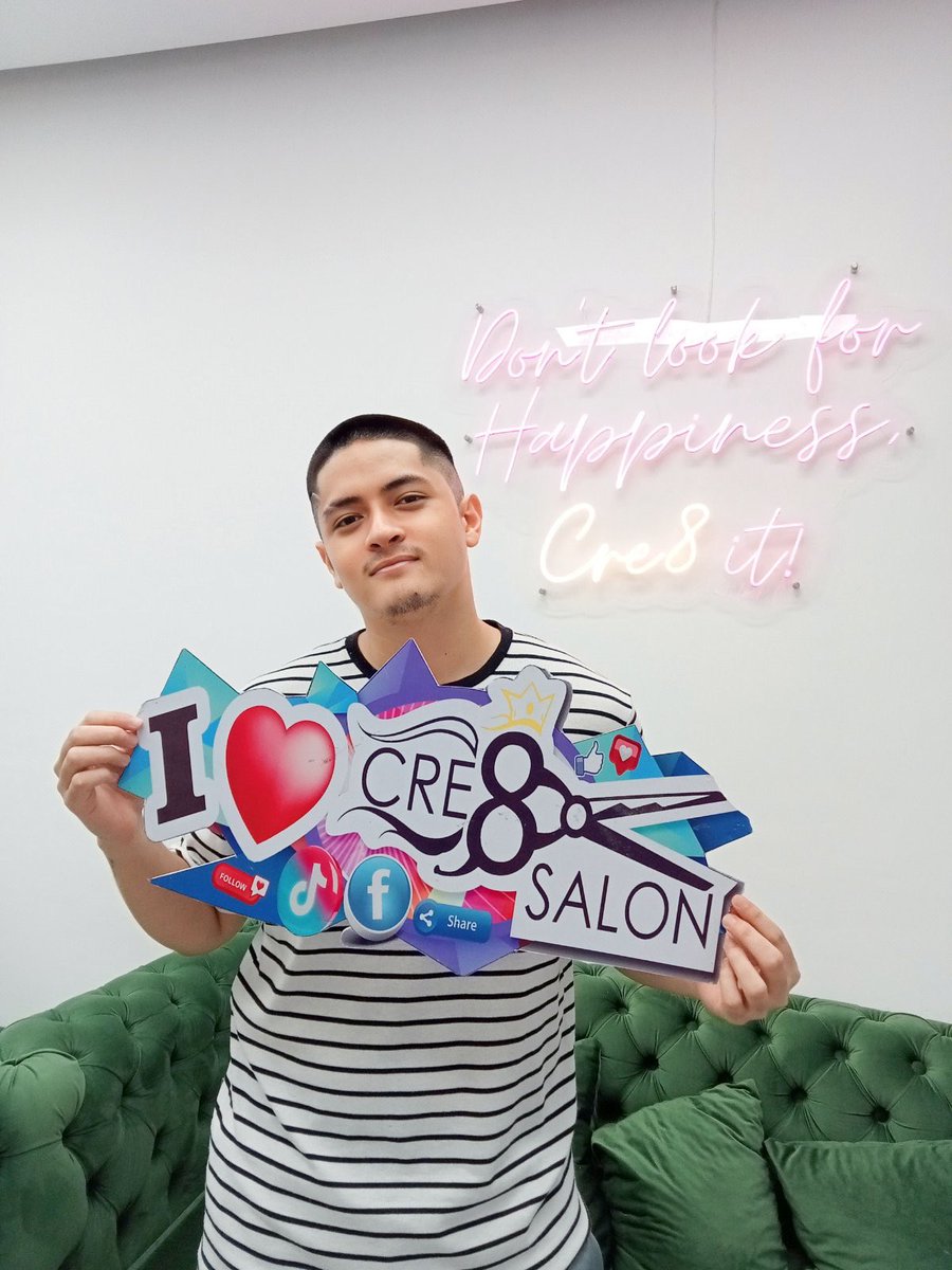 Styled By: Cre8 Salon Havila If you want this cut, look for Bonn and tell them Keann sent you GRWM and See you all later @ Roots Gastro Pub Timog