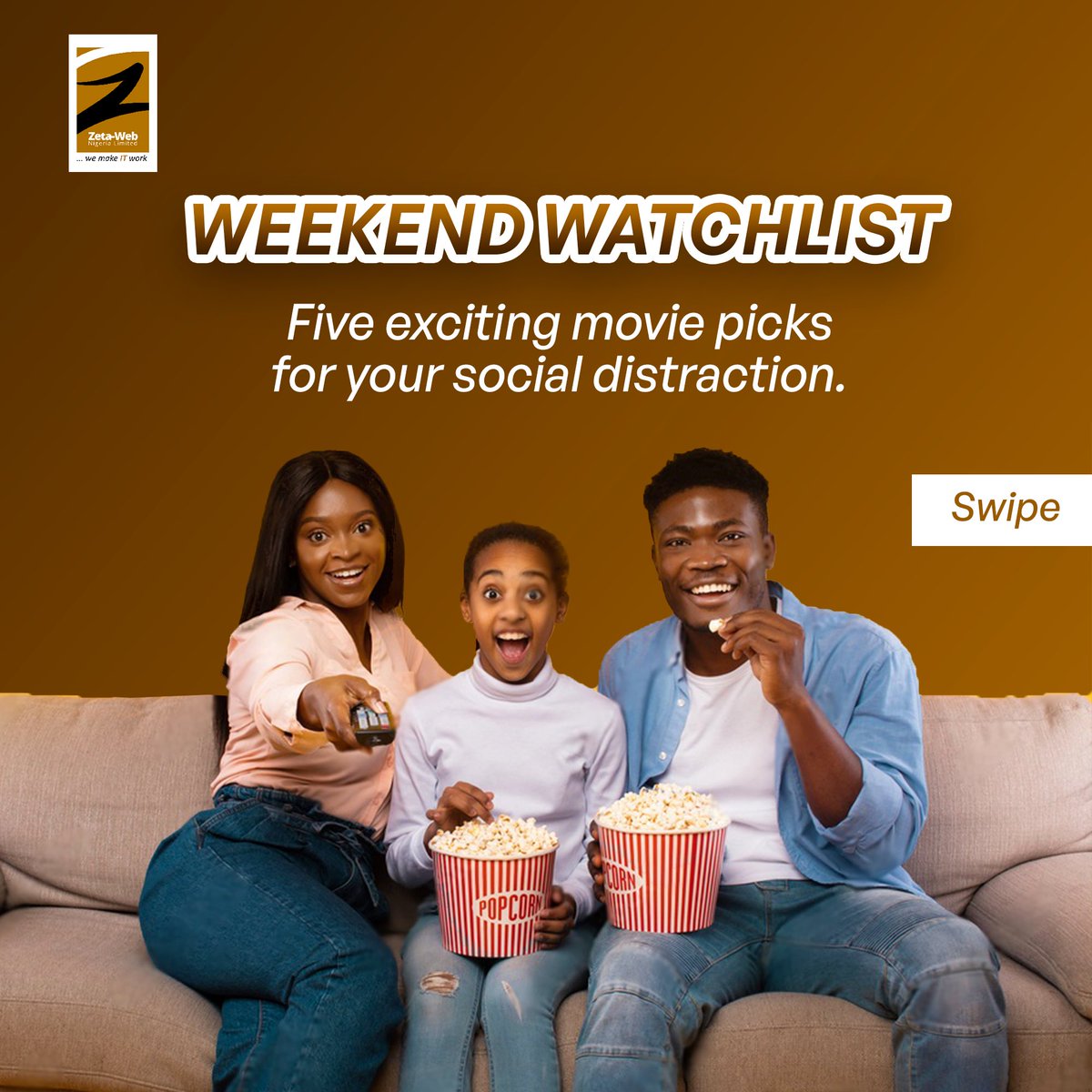 zetawebnigeria's tweet image. Happy Weekend! 

Catch up some weekend screen time with these recommendation from us. 📺🎞️🎬

We would like recommendations from you as well, what other great movies are streaming now? Let’s chat.

Do have a lovely weekend🥰

#surfthenet #movies #surfuncaged #moviesnight #gaming