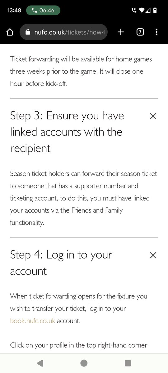 CParkerNorth's tweet photo. @samsmit66540978 @NUFC Just got through to the box office. They have to a 'strong relationship' to be able to transfer. Not that says that on the guidance (attached) or tells you when you try to transfer though... You also can't change them to a strong relationship once you've added them... https://t.co/F0cWFOQWoa