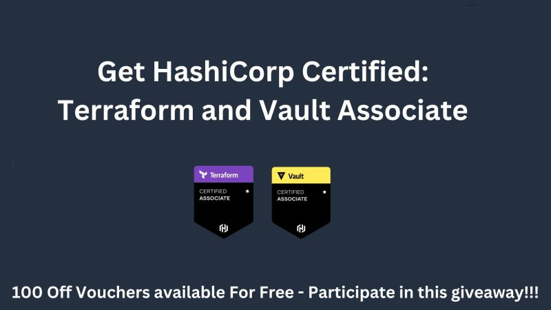 adi_12_modi's tweet photo. 🎉 Exciting Giveaway Announcement! 🚀

Calling all cloud and tech enthusiasts! I am thrilled to share a fantastic opportunity to level up your skills. I am giving away Terraform and Vault Associate exam vouchers to support you on your journey towards mastering IaC and https://t.co/WLTII79MBk