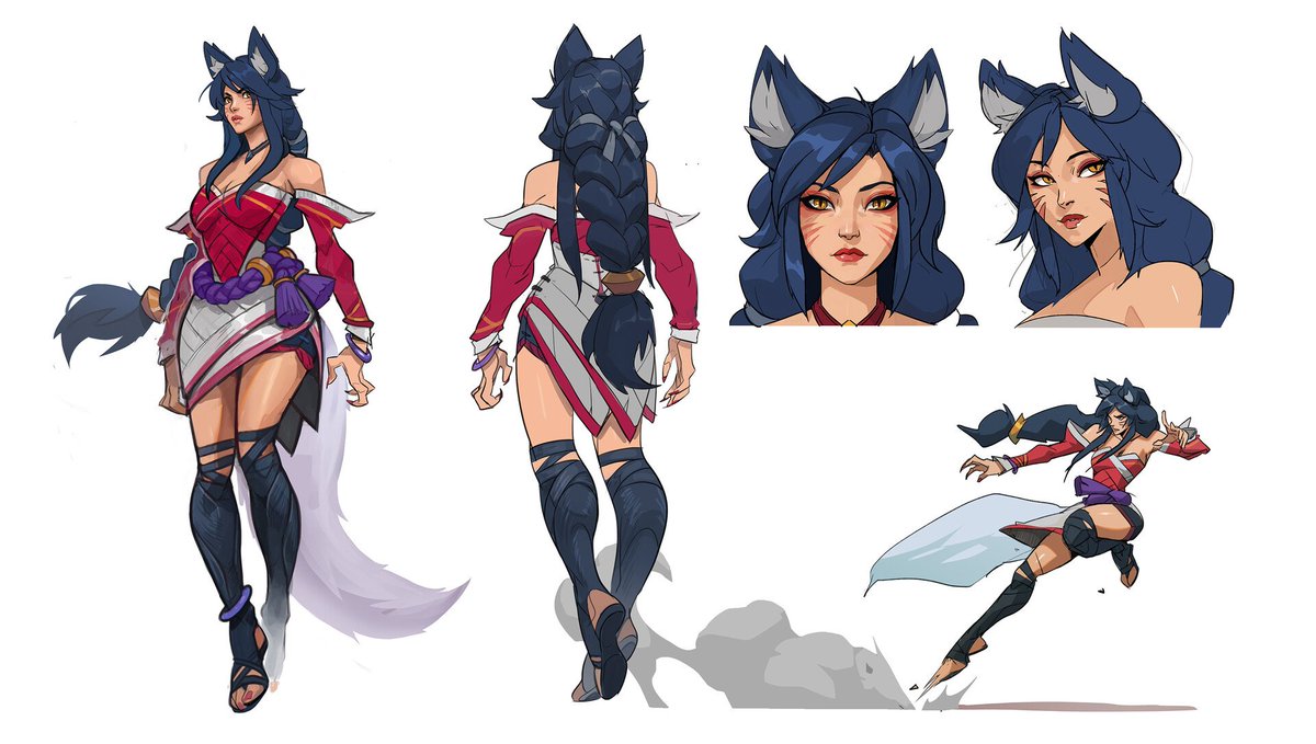 Ahri 「Project L Ahri Concept Art by Hicham Hab」|Spideraxeのイラスト