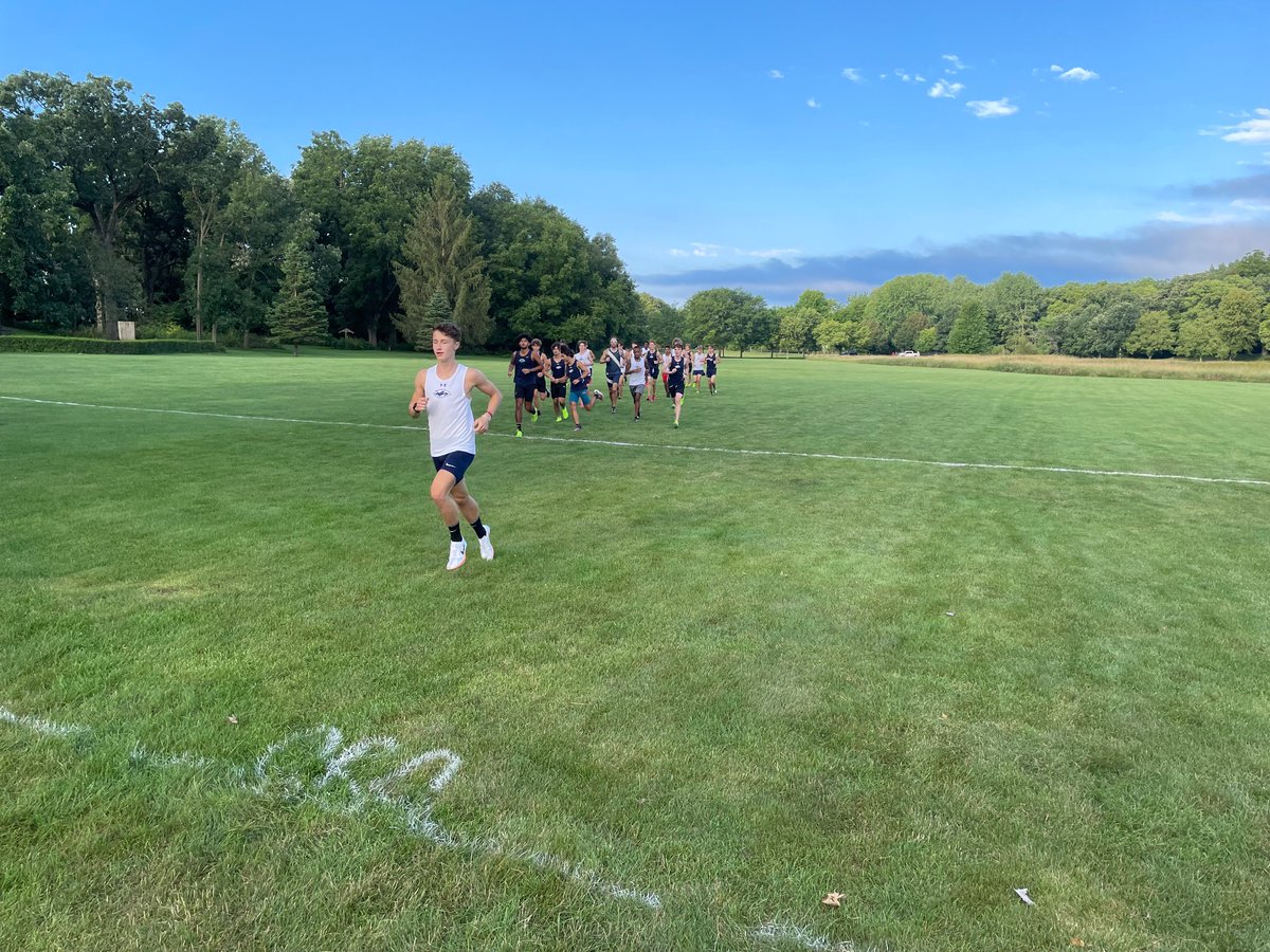 It’s a Blue and White morning at Channahon Park. #TheCRC