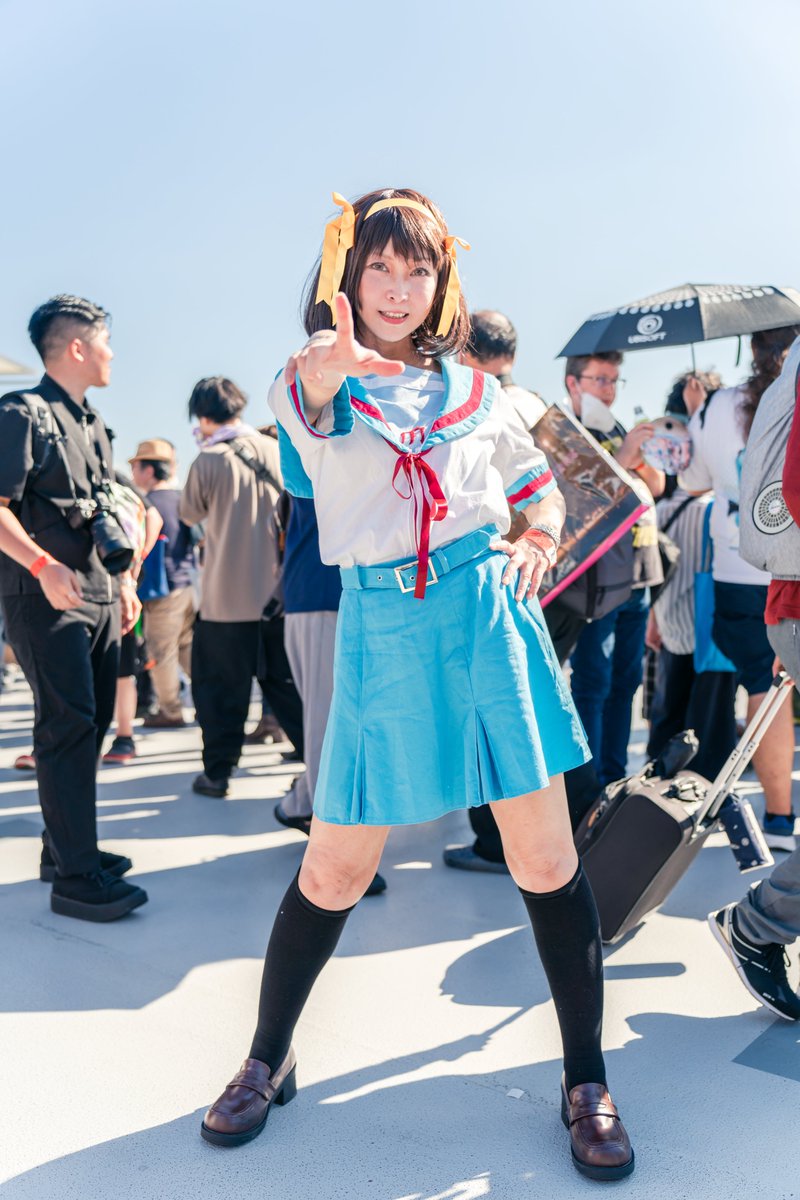 Wthdrawr's tweet photo. C102 1日目
涼宮ハルヒの憂鬱／涼宮ハルヒ
��園ななこさん（@misono_nanako）

#C102
#C102_cos
#C102コスプレ https://t.co/ZlPOCgbfPv