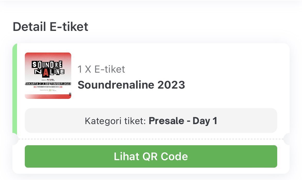 ajvow's tweet photo. WTS Soundrenaline 2023 (Lauv, Kodaline)

✅(Early Entry - 2 Day Pass) ▶️1.350.000
✅(Day 1 - Early Entry) 

✅Avail 2 Tix
✅Jual Harga Underprice! / Diurus Sampai Fisik ya!

#soundrenaline #wtb #wts #ticketsmaster #lauv #kodaline #zonajajan #zonauang #ThirtySecondToMars https://t.co/kyEjquMAsC