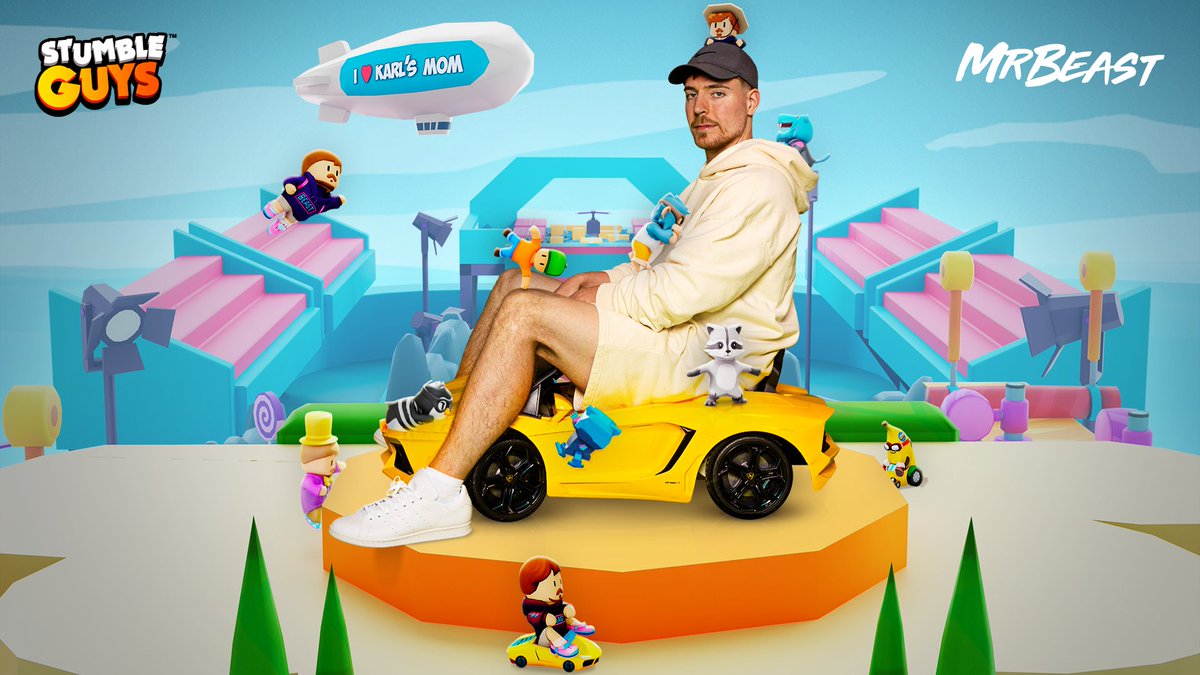 StumbleGuysGame's tweet photo. What a giant! MrBeast is now part of the Stumble-Verse! How cool is that?

#StumbleGuysxMrBeast #MrBeast #New #PlayNow https://t.co/vGFnGJFyuI