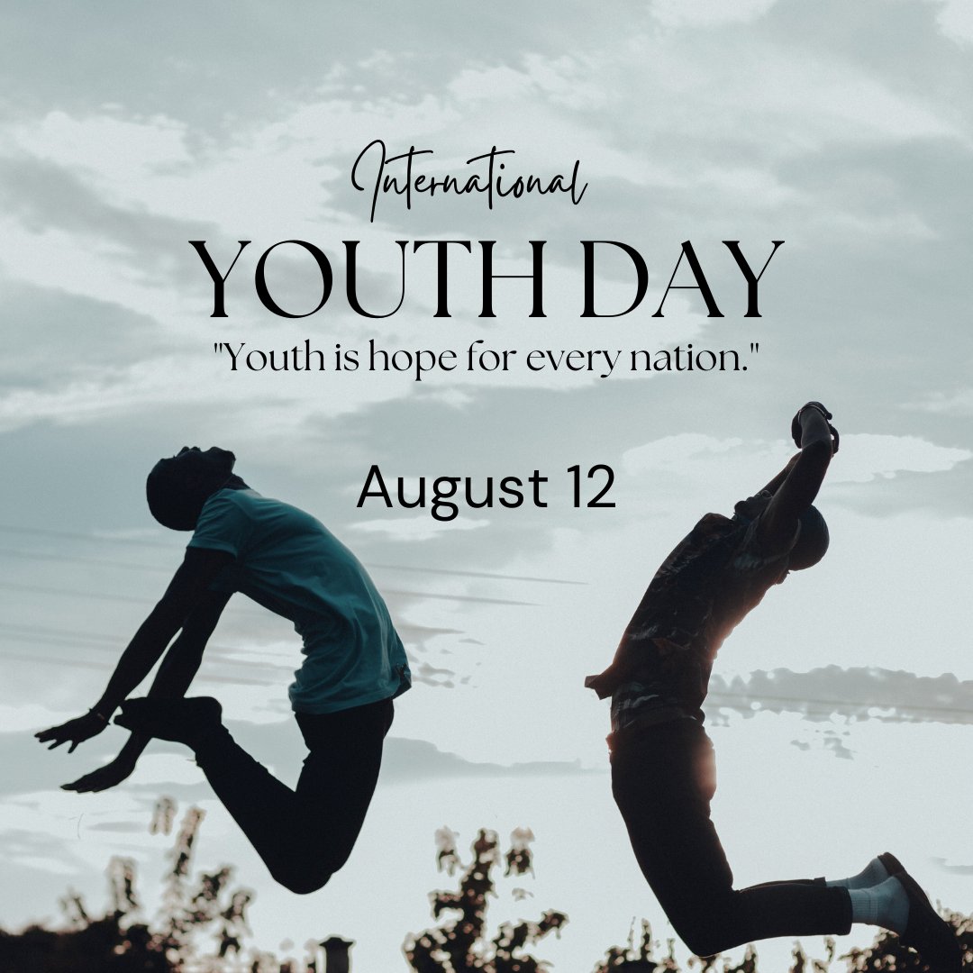 🌟 Happy International Youth Day! 🌍 Today, we celebrate the vibrant energy, boundless potential, and inspiring voices of the youth worldwide, shaping a brighter future for all! 🎉 🌍🎈 #InternationalYouthDay #YouthPower #EmpoweringYouth #YoungLeaders #GlobalChangeMakers #USA