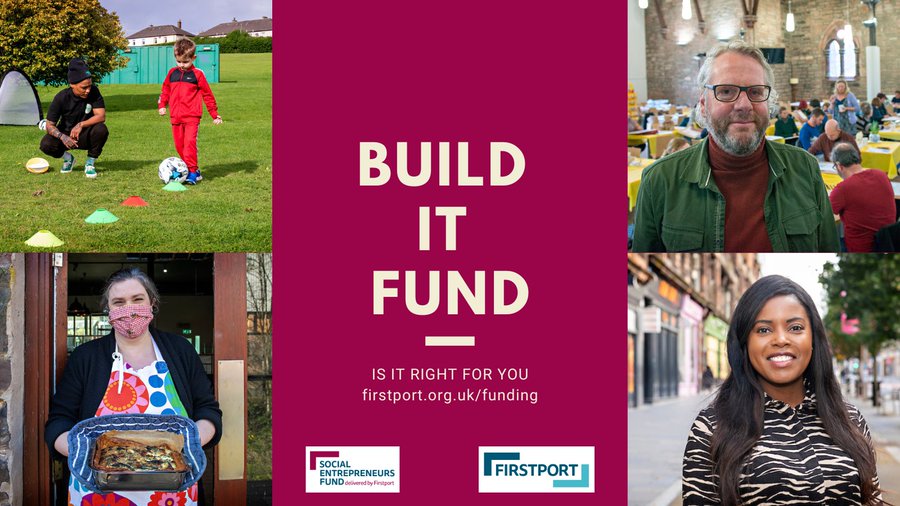 Firstport for Social Entrepreneurs (@firstport) on Twitter photo Is your social enterprise business currently your side hustle? Why not turn it into your full-time career by applying for our Build It award. 
Build It offers up to 25k for individuals who have a tried and tested idea and want to turn it into their full-time job. Get in touch. Is your social enterprise business currently your side hustle? Why not turn it into your full-time career by applying for our Build It award. 
Build It offers up to 25k for individuals who have a tried and tested idea and want to turn it into their full-time job. Get in touch.