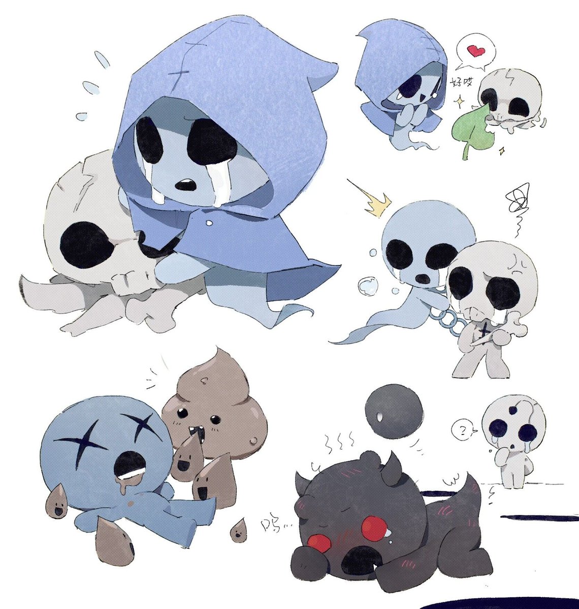 WaterplumP's tweet photo. #thebindingofisaac 
真可爱哦宝宝们🥺🥺 https://t.co/I1oisZhrY4