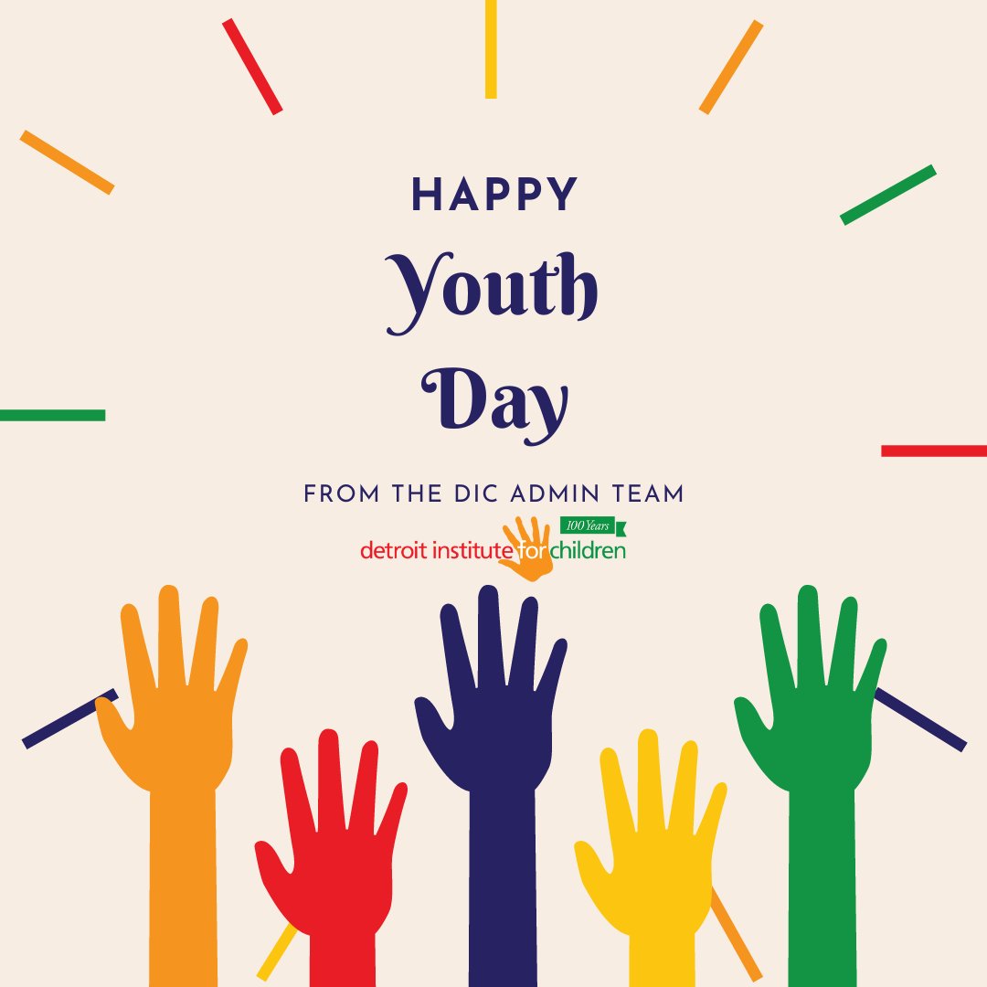 Happy youth day from the DIC team! Help make today great for the children around you. We make each day youth day by creating a fun and engaging space for children with special needs while empowering them for daily success.