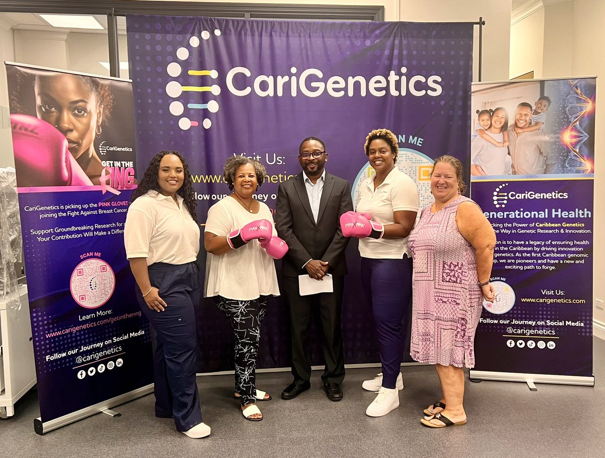 What a phenomenal week it has been! We've launched our first human study with our Get in the Ring Caribbean Breast Cancer Whole Genome Pilot Study. Thank you to everyone that has supported us thus far in this journey. #getinthering #research #carigenetics #dna #genetics