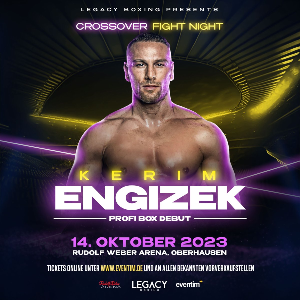 Der MMA-Superstar gibt nach einigen Jahren sein Comeback im Profiboxen! Mit 17 hat Engizek bereits in der Bundesliga geboxt und über 40 Kämpfe im Weltergewicht bestritten. Am 14.10. kehrt der Düsseldorfer in Oberhausen zurück zu seinen Wurzeln. Tickets eventim.de!