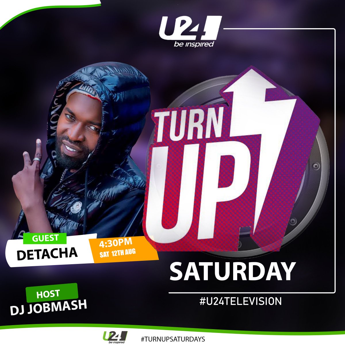 Djjobmash's tweet photo. Hello tonyt TURN UP U24 TV. 4:30PM ✌️✌️ @Detacha3 @aroma #rison @BrunoMce1 https://t.co/JplYYPMFak