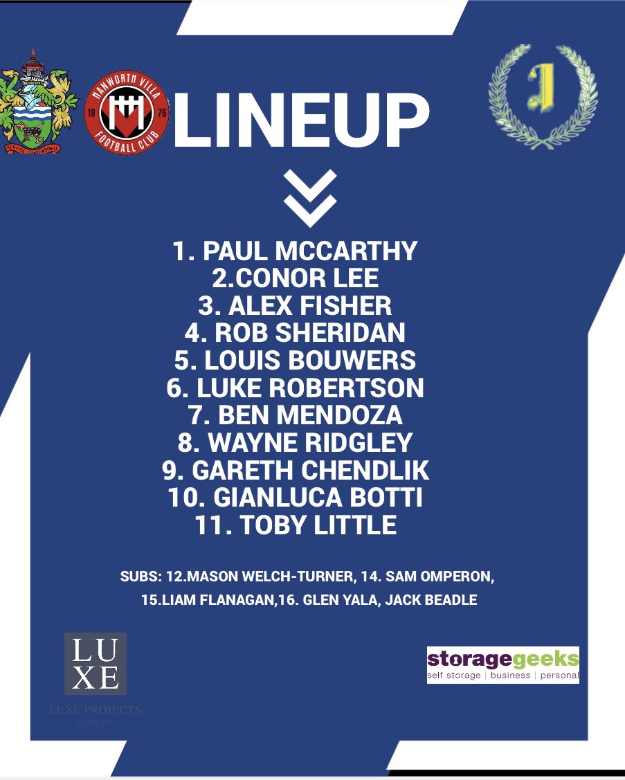 TheCurfews's tweet photo. Your first 11 of the season 

#Curfews | #CTFCHWFC https://t.co/TRmv7rDzOk