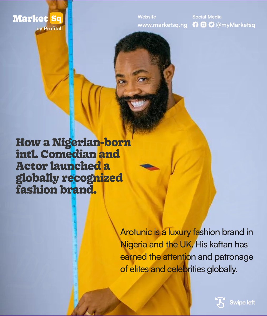 myMarketSq's tweet photo. Meet Nigeria’s topmost fashion luxury brand, @AroTunic owned by @OfficialArole 

Whose gist do you want to read next?

📍Tag a business owner in the comments.

📩 Send a DM to feature.
.
.
.
.
#marketsq #marketsquare #businessinsights #ecommercebusiness #ecommerce #blackfriday https://t.co/1Yip1Fc9MM