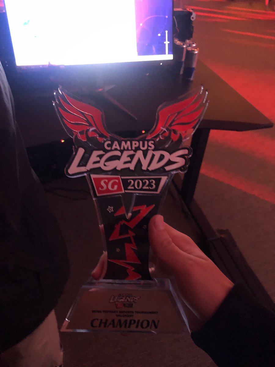 NgeeAn Poly is ur Campus Legends 2023 Champions !
Huge GG to <a href="/valorenzoo/">valorenzo</a> <a href="/naomsg_/">NAomSG</a> <a href="/xhum0n1/">xhum0n</a> @/rushbobby and @/domo for giving us and the fans a great series !
Love my teammates for backing me up !
<a href="/bulletwz/">.</a> <a href="/Haeart_/">Haeart</a> <a href="/pudjxs/">pudj</a> @vulcanvlrt @/suisei