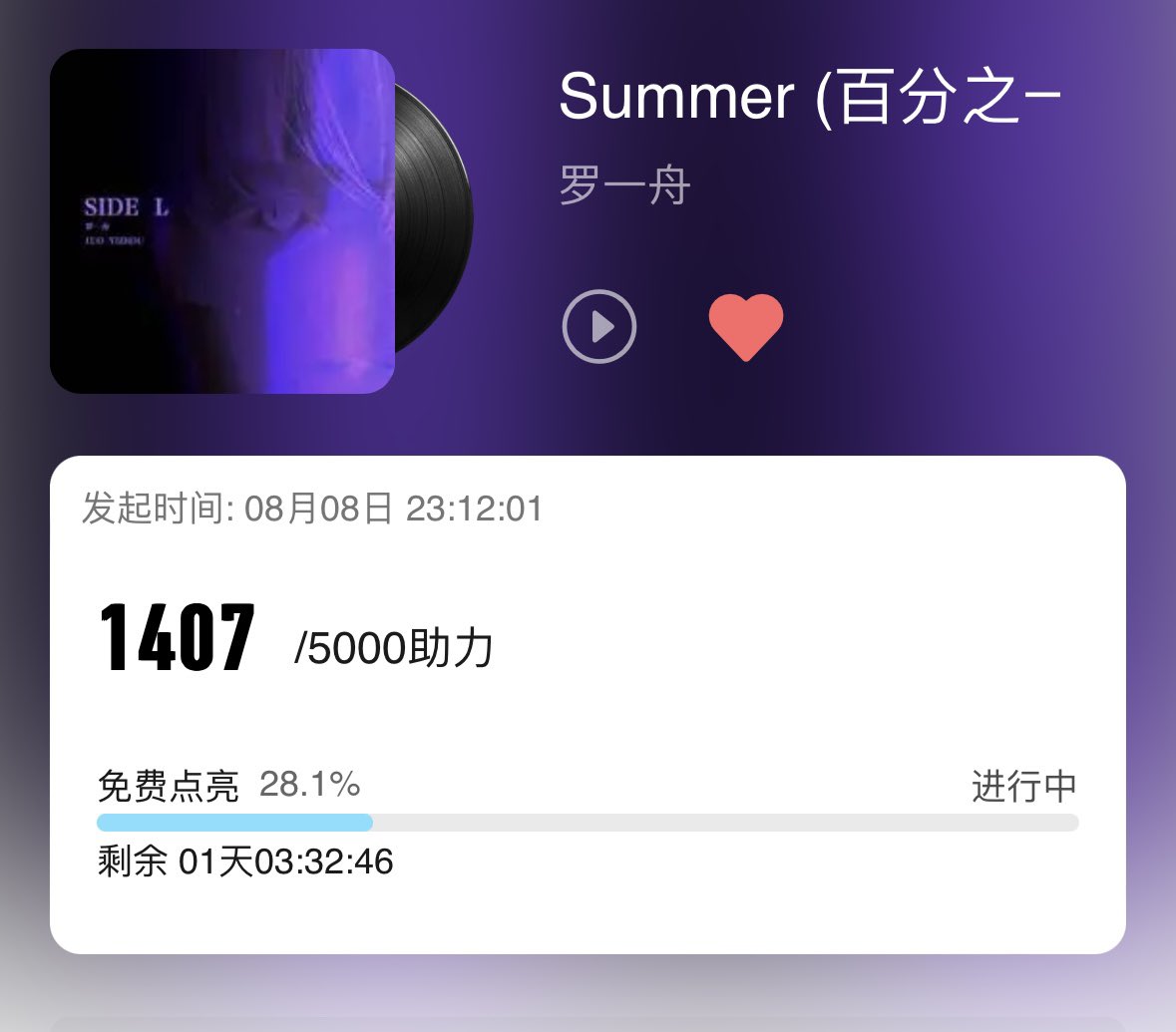 🦖#โหวตforหลัว 

 📍ฝาก  Summer (百分之一) เป้าหมายที่ 2500 สำหรับวันนี้ค่ะ 🥣🥕มาทำภารกิจกันค่ะ  💪 

LuoYizhou First Solo Album
#LuoYiZhou1stSoloEP
#หลัวอีโจว
#LuoYizhou
#罗一舟