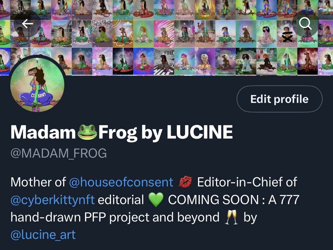 MADAM_FROG's tweet image. Soft launch… 👀🐸😻