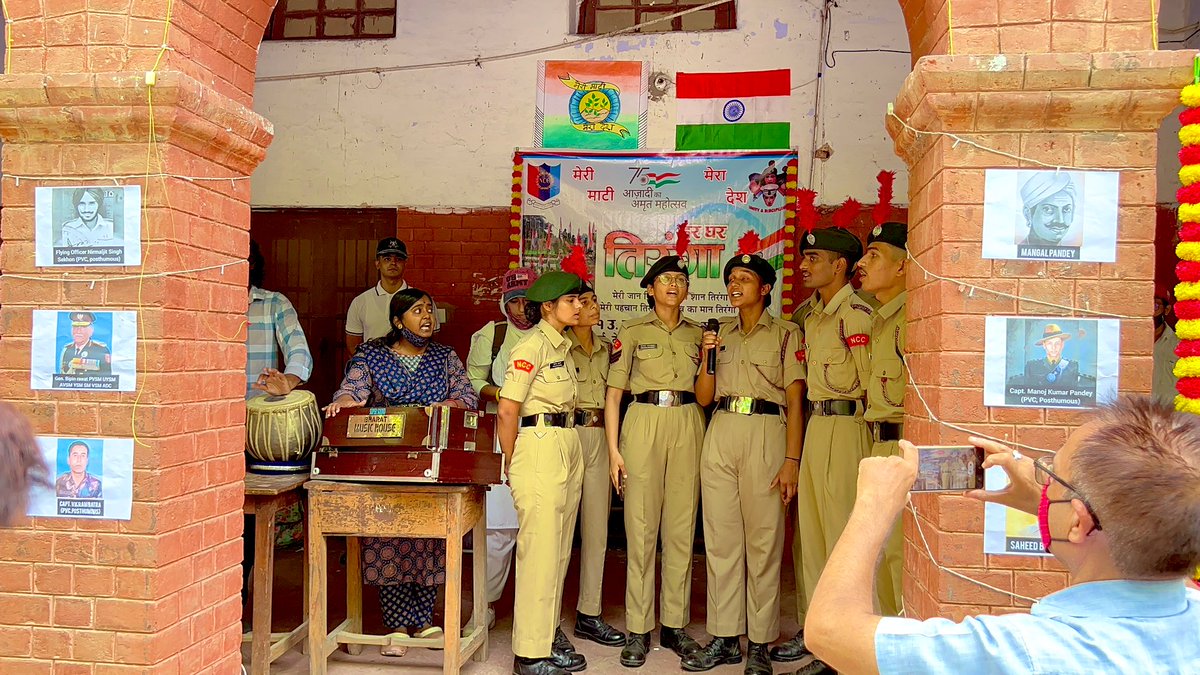NccDei's tweet photo. Aligning with the nationwide #MeriMaatiMeraDesh campaign, cadets of 7/1 Coy 1 UP BN NCC AGRA amplified the Prime Minister's vision, uniting for the Panch Pran pledge, a melodious 'Maati Song,' and an impassioned patriotic rally, honoring our heroes. 🇮🇳

@NCCDteUP @HQ_DG_NCC https://t.co/FseqbzP0Nr