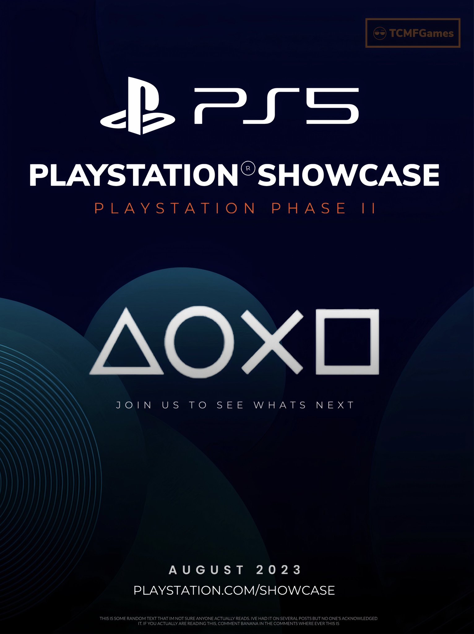 TCMFGames on X: Second PlayStation Showcase happening this year