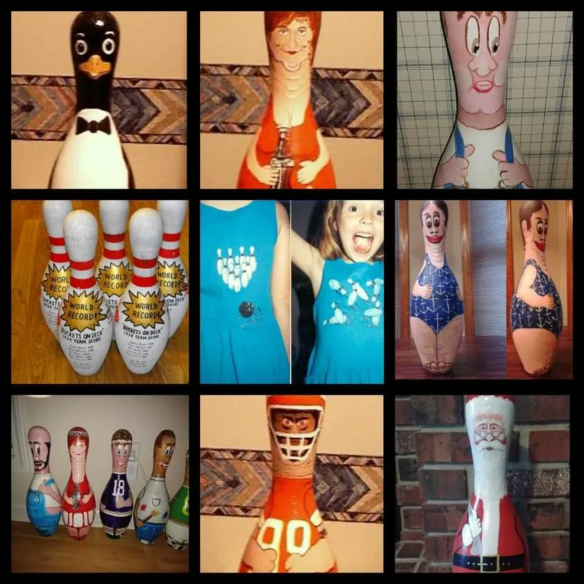 MattStarrFineA1's tweet photo. August 12th is National Bowling Day.  Here are some of the bowling pin works of art that I have done.  
#mattstarrfineart #artists #artistic #paintings #artforsale #artist #dailyart #artlover #painter #artoftheday #bowling #bowlingball #bowlingpin #bowlingpins #sports #bowl #b https://t.co/ulywtn8fdP