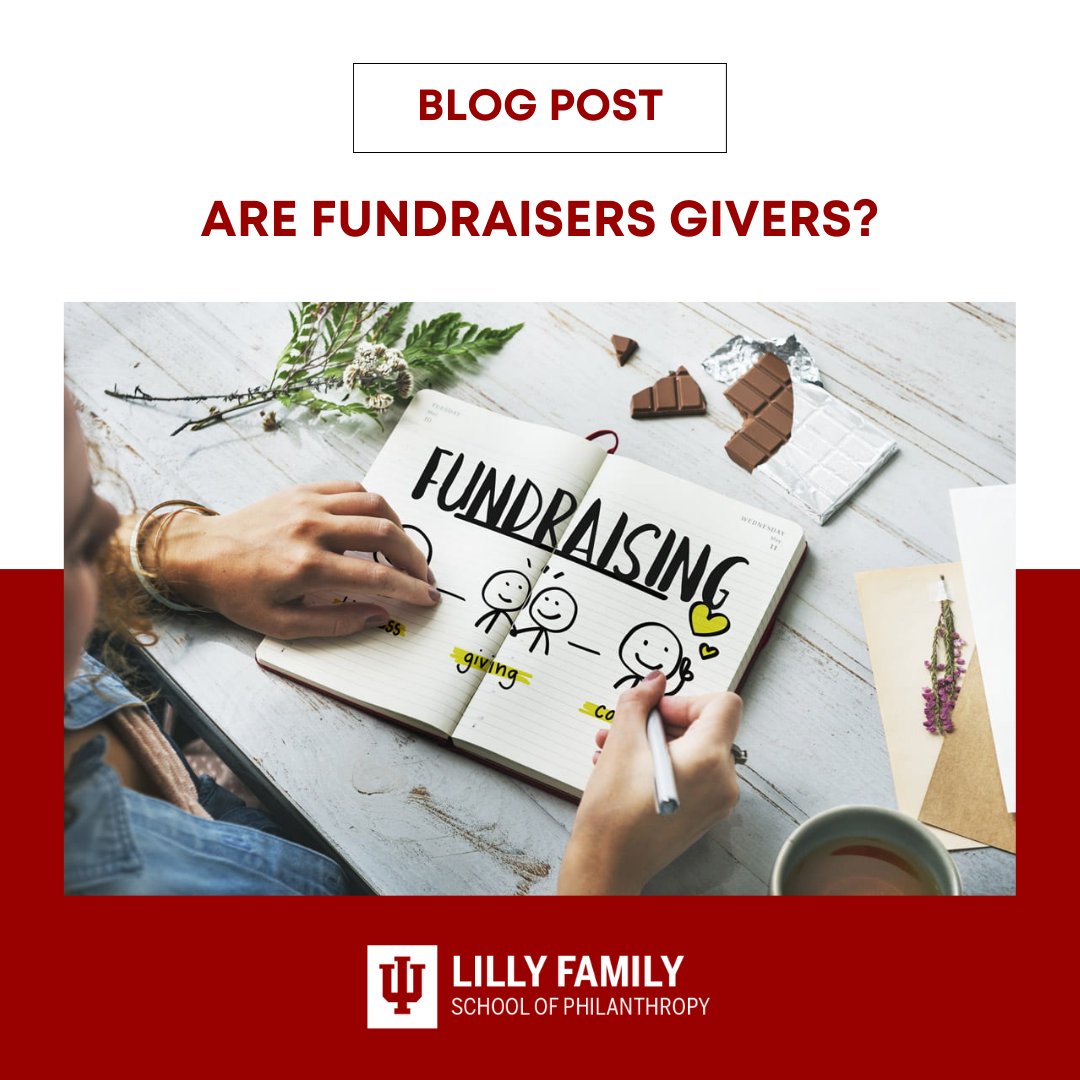 "Don't ask others to give without giving first" is a powerful mantra that aligns with the spirit of giving. Fundraisers lead by example, showing genuine dedication to the causes they support. blog.philanthropy.iupui.edu/2021/12/15/are…