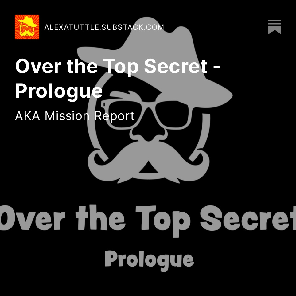 alexa_tuttle's tweet image. The Giggler is 2 subscribers away from 100! 🥳 It’s been a blast watching this group of #goofballs grow as people discover my #serialized #zany #spy #adventure #comedy, Over the Top Secret. If you love laughing, join us!
alexatuttle.substack.com
#BookTwitter #author #fiction
