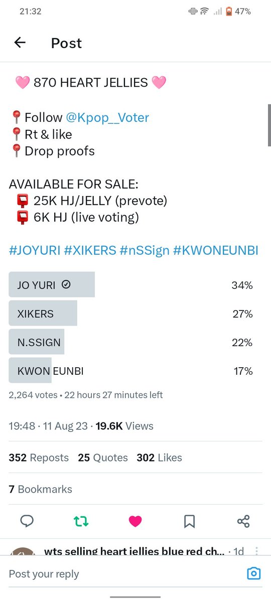 fruityjoyuri's tweet photo. @Kpop__Voter for #JOYURI https://t.co/AFGTBB9fee