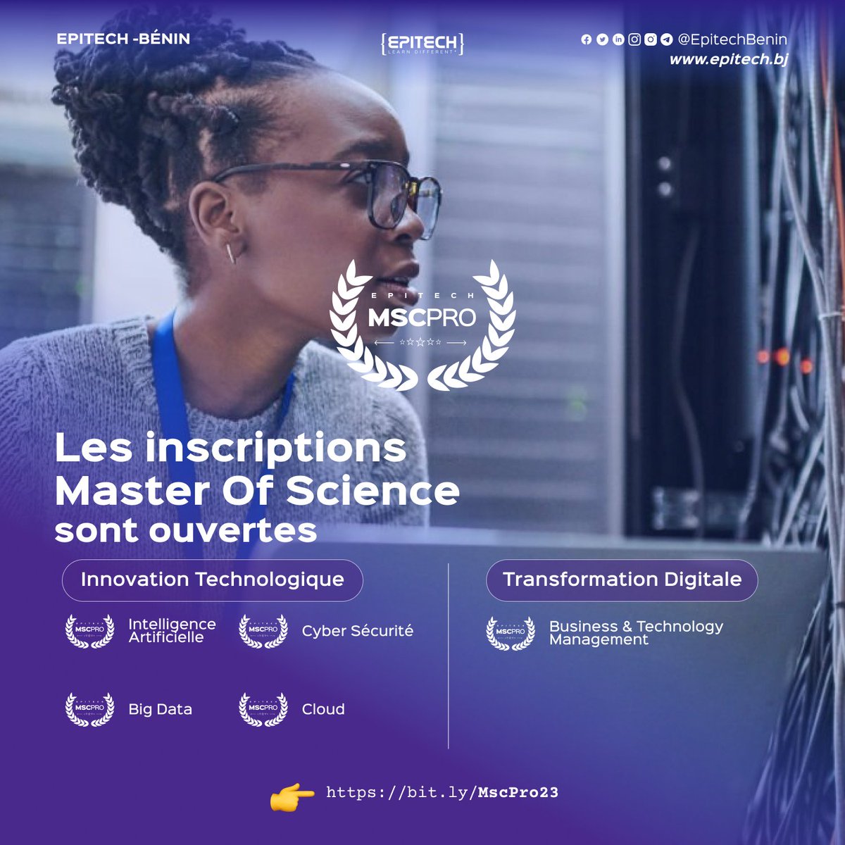EpitechBenin's tweet photo. 🚀Passionné par 𝐥'𝐈𝐧𝐭𝐞𝐥𝐥𝐢𝐠𝐞𝐧𝐜𝐞 𝐀𝐫𝐭𝐢𝐟𝐢𝐜𝐢𝐞𝐥𝐥𝐞, 𝐥𝐞 𝐁𝐢𝐠 𝐃𝐚𝐭𝐚, 𝐥𝐚 𝐂𝐲𝐛𝐞𝐫𝐬𝐞́𝐜𝐮𝐫𝐢𝐭𝐞́, 𝐥𝐞 𝐂𝐥𝐨𝐮𝐝 𝐞𝐭 𝐥𝐚 𝐁𝐮𝐬𝐢𝐧𝐞𝐬𝐬 & 𝐓𝐞𝐜𝐡𝐧𝐨𝐥𝐨𝐠𝐲 𝐌𝐚𝐧𝐚𝐠𝐞𝐦𝐞𝐧𝐭 ?

Rejoignez-nous pour une expérience d'apprentissage exceptionnelle à Epitech Bénin ! 🎓

🔗 Le lien d'inscription👉https://t.co/eMQD6RI5ew